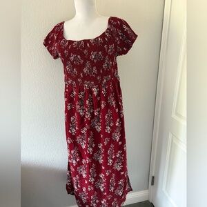 Haute monde maternity dress in burgundy red size XL